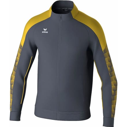 Erima Evo Star Trainingsjack Kinderen - Slate Grey / Geel | Maat: 152