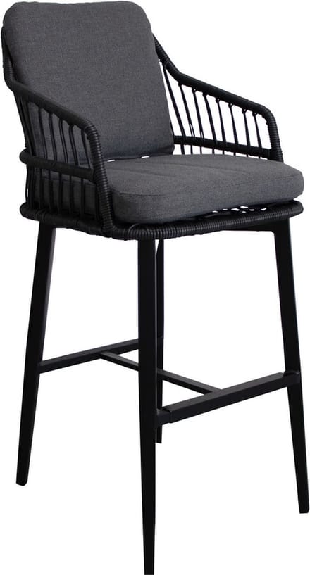 Barstoel Isabel | Black | Rope & Aluminium
