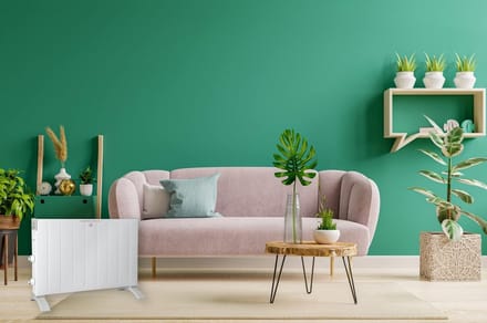 Elektrische verwarming - Wandkachel - Ruimte verwarmen - 2500 Watt vermogen - Compact formaat - Wit