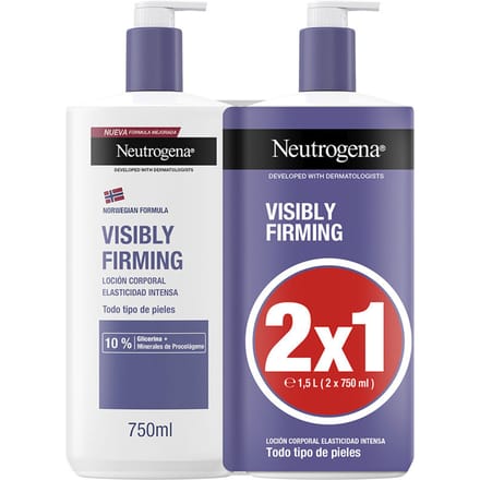 Neutrogena Zichtbaar Verstevigende Bodylotion 750ml 2 Eenheden Transparant