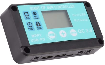 Dailygoody - Solar Charge Controller 24V - Snelle Oplader met MPPT Technologie - LCD Display voor optimale laadprestaties - Betrouwbaar en efficiënt -