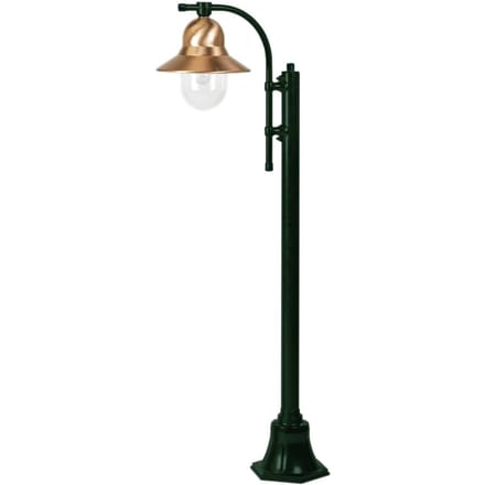 K.S. Verlichting Lantaarnpaal Toscane 1-lamp 150 cm, groen