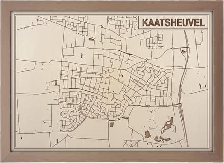 Decoratief Beeld - Houten Van Kaatsheuvel - Hout - Bekroned - Bruin - 21 X 30 Cm