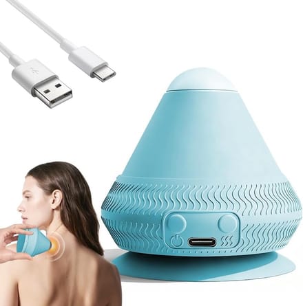 Vibrerende Massagebal met Verwarming en Zuignap voor Spierontspanning en Pijnverlichting