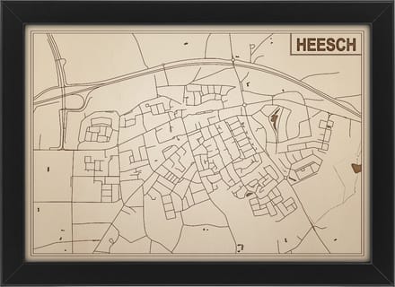 Decoratief Beeld - Houten Van Heesch - Hout - Bekroned - Bruin - 21 X 30 Cm