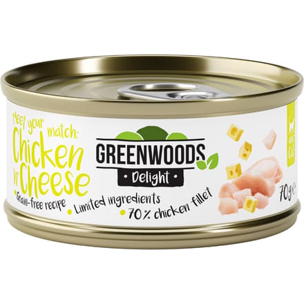 Greenwoods Delight kipfilet met kaas 24 x 70 g