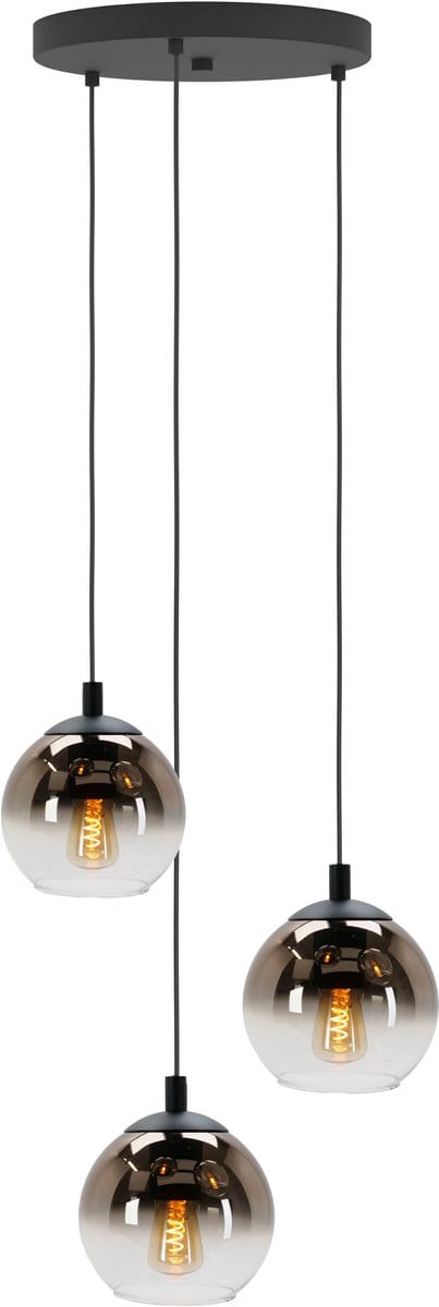 EGLO Ariscani 1 Hanglamp - E27 - Ø 42.5 cm - Zwart/Koper