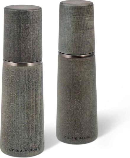 Cole & Mason - Marlow Salt and Pepper Mill Beech Wood Gift Set, unfilled 18.5 cm