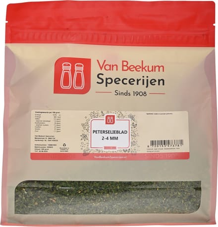 Van Beekum Specerijen - Peterselieblad 2-4 mm - 200 Gram (hersluitbare stazak)
