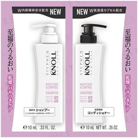Kose - Stephen Knoll Moisture & Control Shampoo & Conditioner W Trial Set 10ml x 2