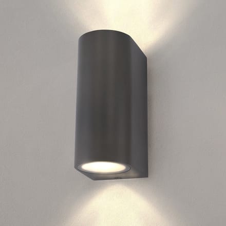 Ledvion - LED Wandlamp Antraciet & - GU10 - IP54
