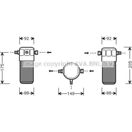 Droger, airconditioningsysteem AVA COOLING AID032