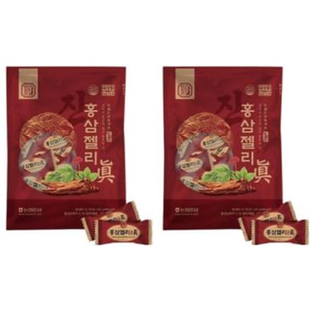 Hansamin Rode Ginseng Jelly Jin Gummy Candy, 200g (3 opties) 1PCS brown