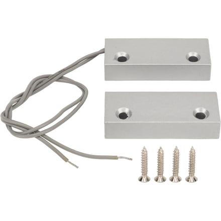10W Magnetische Reed Schakelaar Zinklegering Responsieve NC Deur Raam Contactsensor voor Garage Magazijn white