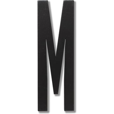 DESIGN LETTERS - Houten letters - M - zwart