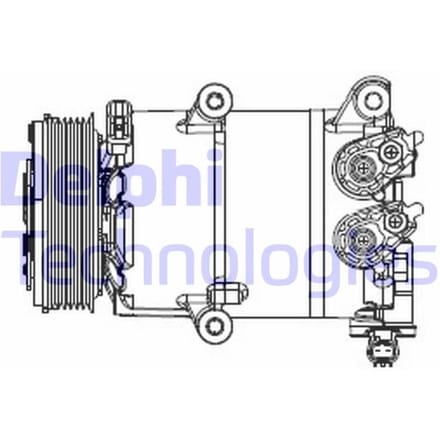 Compressor airconditioning DELPHI CS20553