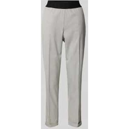 Tapered fit stoffen broek met persplooien, model 'Maron'