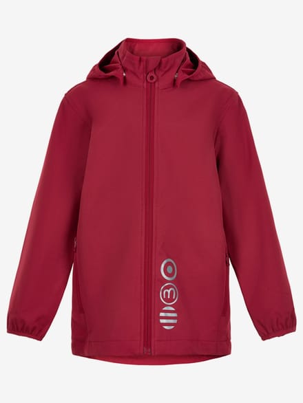 Minymo Softshell Jas Junior Polyester Rood Maat 128