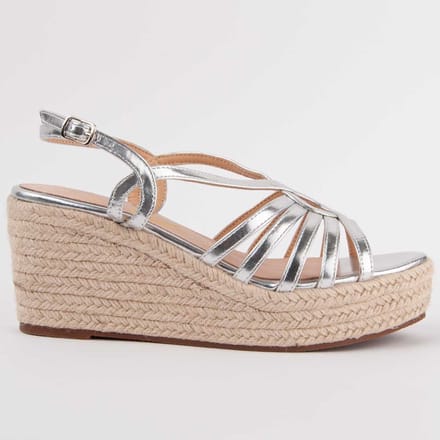 Montevita Sandalen Met Een Sleehak Salia6 Zilver