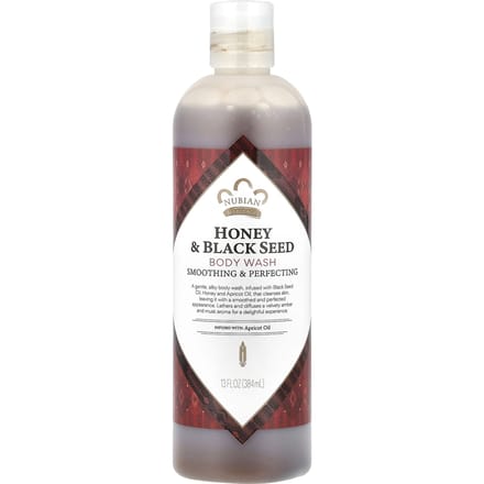 Nubian Heritage, Body Wash, Honey & Black Seed, 13 fl oz (384 ml) white