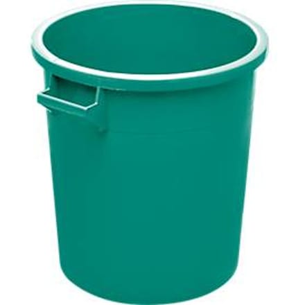 Ton, van HDPE, stapelbaar 35 liter, groen