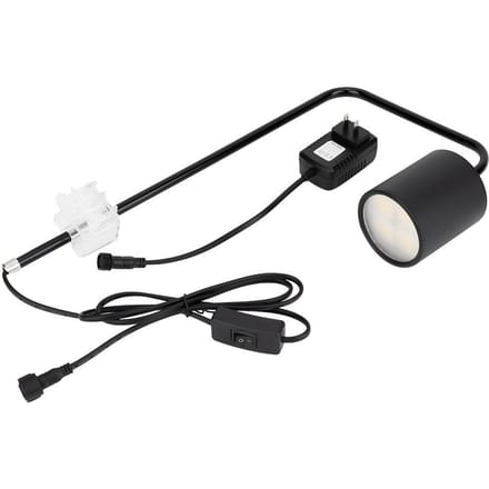 Lampe LED étanche pour aquarium avec clip 12 W  (noir) noir