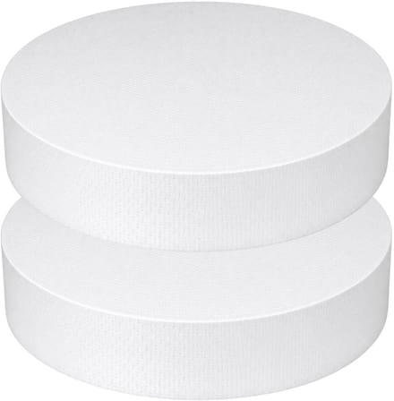 Piepschuim vormen - cirkel - 2x - D35 x 4 cm - styropor hobby / DIY vorm - basis knutselfiguren