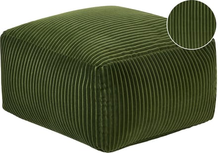 MUKKI - Poef - Donkergroen - Corduroy