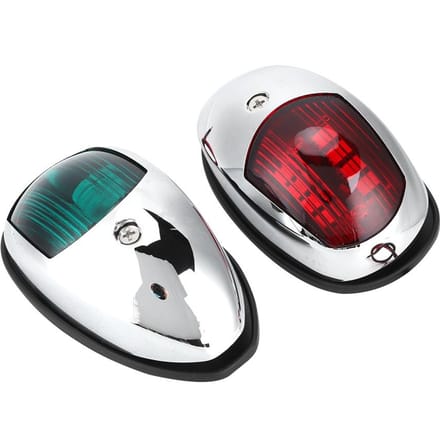 12V LED Marine Navigatielicht Waterdicht Groen Stuurboord Rood Bakboord Lamp Zijmontage voor 20m Boot gray