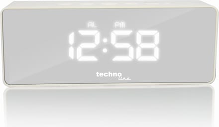 Technoline WT 475 - Wekker - Digitaaal - Quartz - 12/24 - Datumaanduiding - Binnentemperatuur - Alarm - Snooze - Zwart