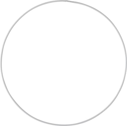 J-Line decoratie Ring - metaal - wit - extra large