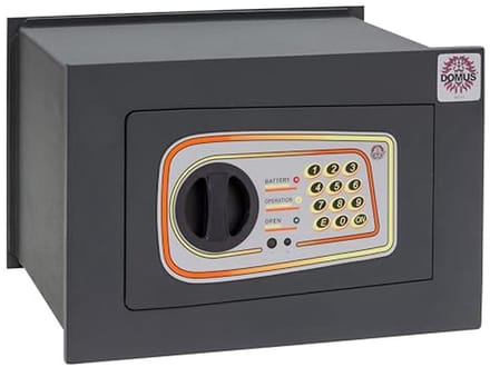 Wandkluis met elektronisch slot - Donkergrijs