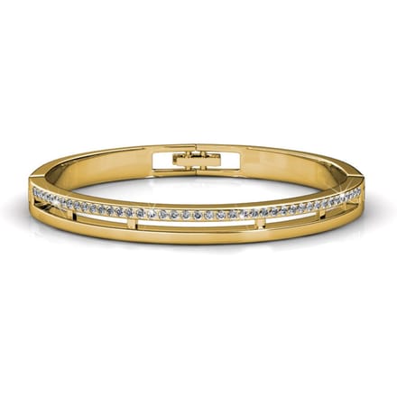 Elegante armbanden - Goud en kristal
