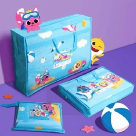 Pinkfong Baby Shark Picknickmat 90cm x 80cm x 2 stuks Kinderen blue