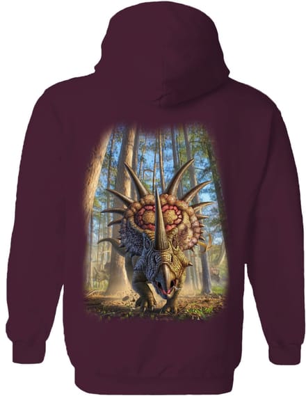 Dino Styracosaur The Coloured House Hoodie M