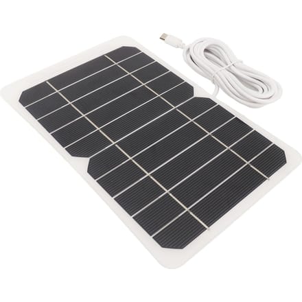 5W5V Zonnepaneel met Type C Uitgang Monokristallijn Efficiënt Draagbaar Duurzaam Zonnecel Module white