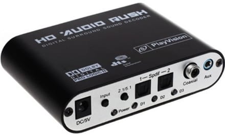 Universal Digitaal 5.1 Surround Sound decoder DAC - 4 audio ingangen