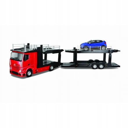 Bburago Mercedes-Benz Actros Lawa + Renault Captur 1:43 Metaal