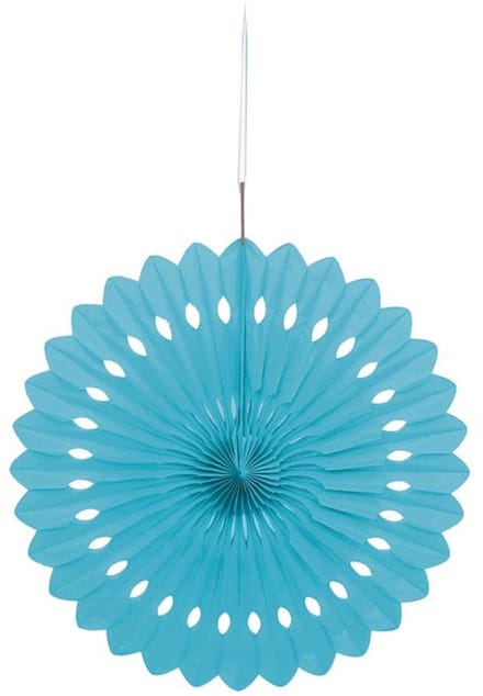 Haza Original Waaier Powder Blue Solid 40 Cm Papier Blauw