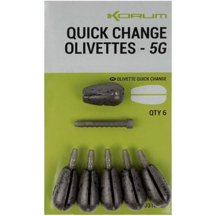 Korum Quick Change Olivettes - Maat : 5gr