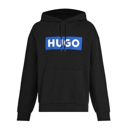 Boss Heren Box Hoodie met lange mouwen (Zwart)