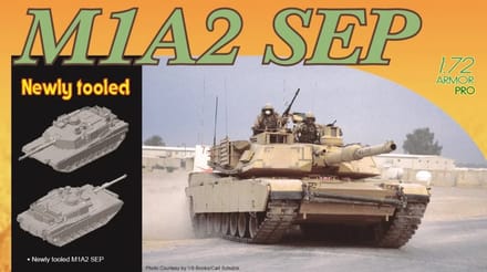 Dragon Modelbouwpakket Militaire voertuigen - 7495 M1A2 SEP Tank Plastic - 1:72 - Modelbouw