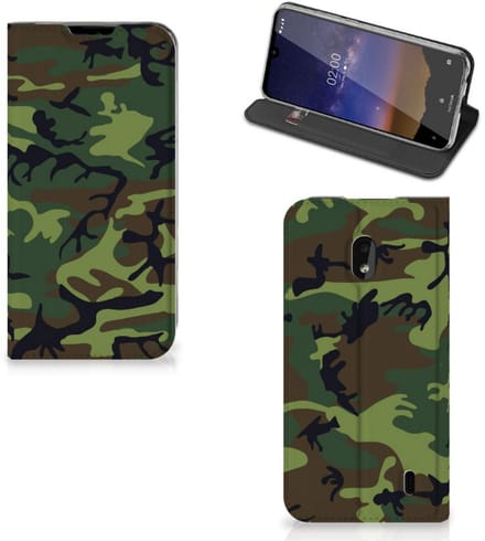 Nokia 2.2 Hoesje met Magneet Army Dark