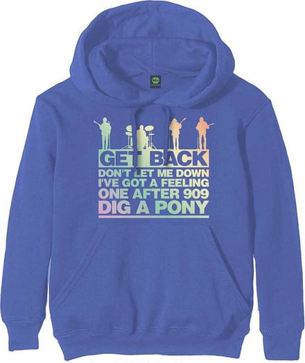 The Beatles - Get Back Gradient Hoodie/trui - 2XL - Blauw