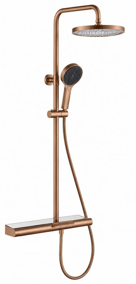 LINEA UNO - Stenvik - Koper - Piano button - Doucheset opbouw - - 201427