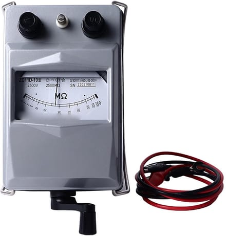 Draagbare Megohmmeter Isolatietester tot 2500V met Aluminium Behuizing