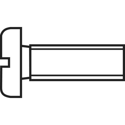 TOOLCRAFT 828782 Cilinderkopschroeven M1.2 10 mm Sleuf DIN 84 Staal 20 stuk(s)