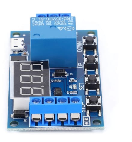 Allecto - Eenrichtingsrelais Module - Vertraging Uitschakelen - Betrouwbaar en Compact - Geschikt voor 6-30V - Trigger Cyclus Timing Circuit - Idea...
