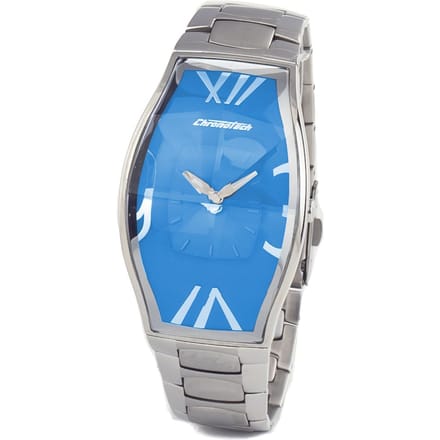 Horloge CHRONOTECH CT7932L-01M. Kwarts, Kleur blauw. Vrouw. gray