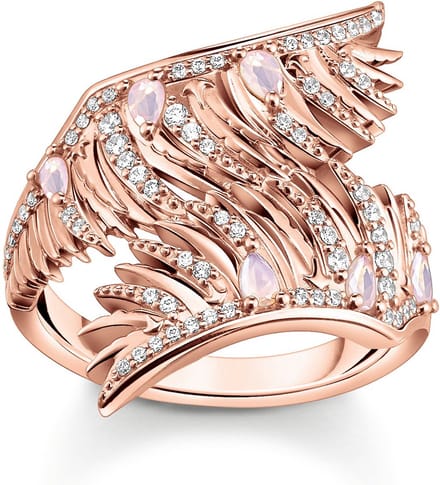 Thomas Sabo - TR2409-323-9-56 - Ring - Dames - 925er Zilver roségoud verguld - ringmaat 56